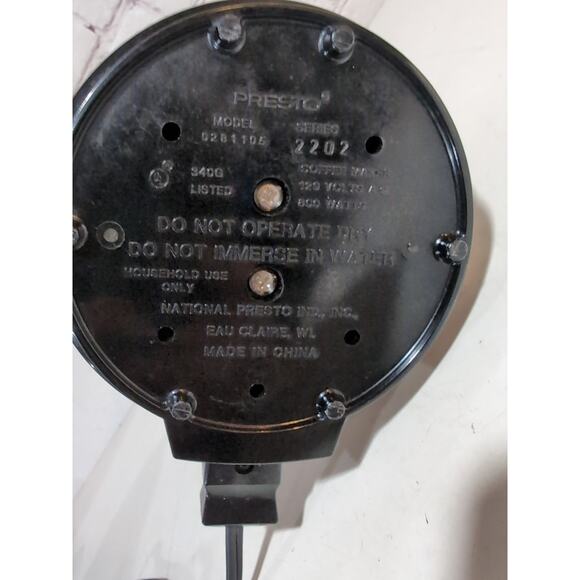 Vtg Presto 12 Cup Stainless Steel Electric Coffee Percolator Model 0281105 Retro - Picture 8 of 14